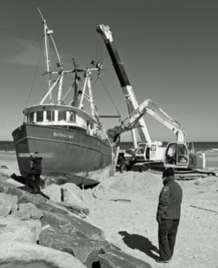 "Fishing Boat Salvage-Cold Storage Beach"